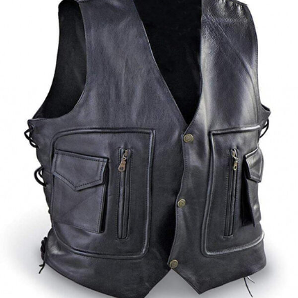 IK-351 Leather Vest